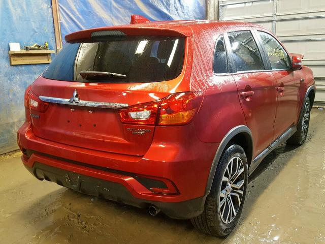 JA4AP3AU9JU016754 - 2018 MITSUBISHI OUTLANDER RED photo 4