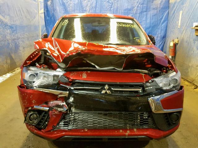 JA4AP3AU9JU016754 - 2018 MITSUBISHI OUTLANDER RED photo 9