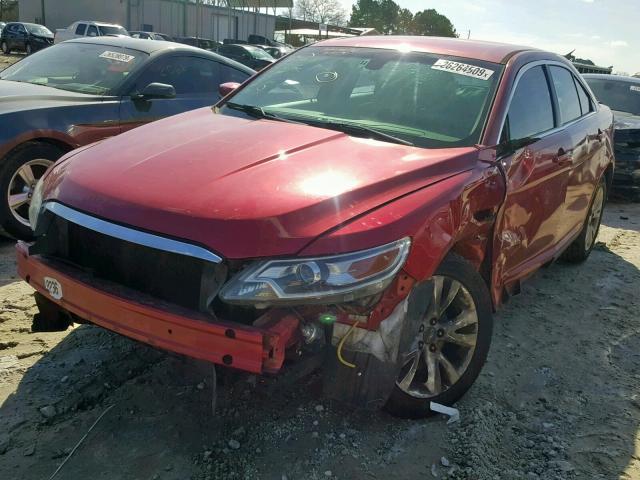 1FAHP2HW8BG142633 - 2011 FORD TAURUS SEL RED photo 2