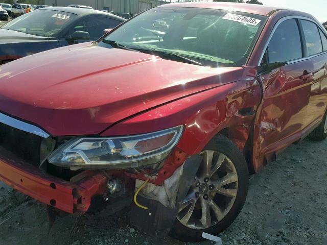 1FAHP2HW8BG142633 - 2011 FORD TAURUS SEL RED photo 9