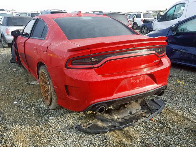 2C3CDXL95GH250719 - 2016 DODGE CHARGER SR RED photo 3