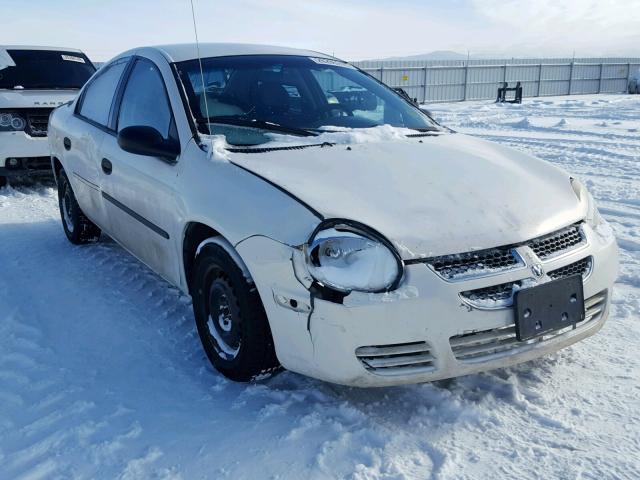 1B3ES26C63D199809 - 2003 DODGE NEON WHITE photo 1