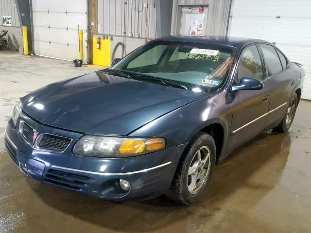 1G2HX54K8Y4218509 - 2000 PONTIAC BONNEVILLE BLUE photo 2