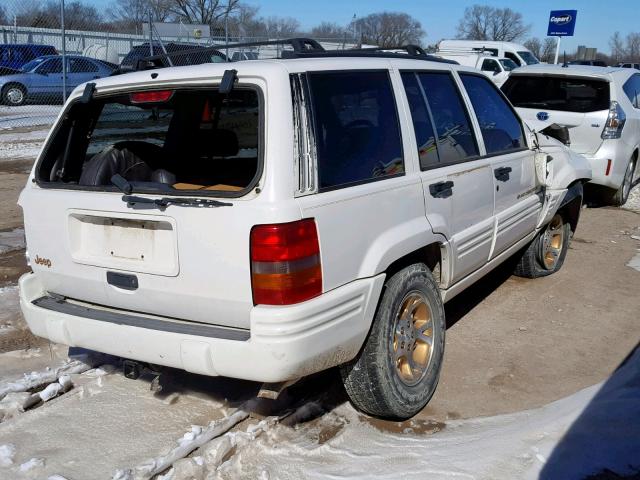 1J4FX78S5WC309209 - 1998 JEEP GRAND CHER WHITE photo 4