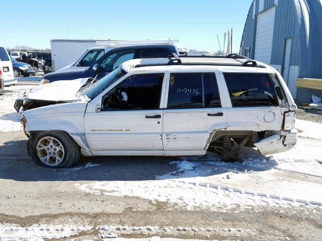 1J4FX78S5WC309209 - 1998 JEEP GRAND CHER WHITE photo 9