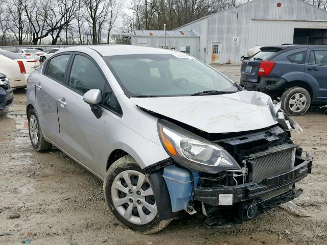 KNADM4A31D6308526 - 2013 KIA RIO LX SILVER photo 1