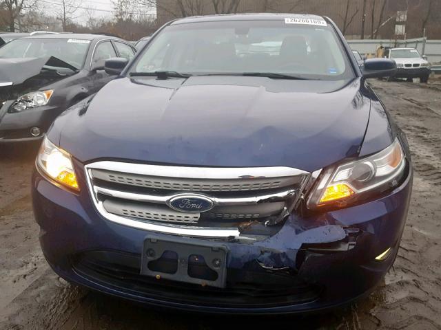 1FAHP2EW2BG172120 - 2011 FORD TAURUS SEL BLUE photo 9