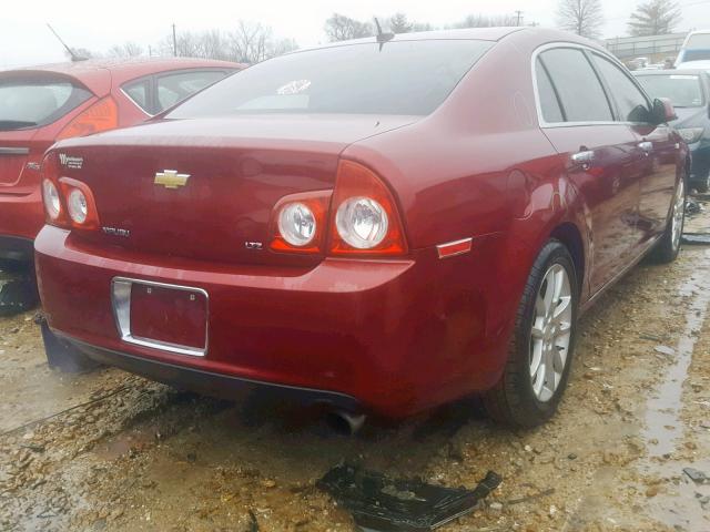 1G1ZK57768F166056 - 2008 CHEVROLET MALIBU LTZ MAROON photo 4