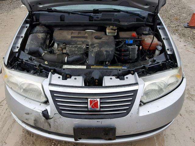 1G8AJ55F77Z205360 - 2007 SATURN ION LEVEL SILVER photo 7