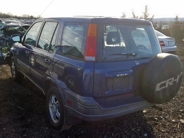 JHLRD1864WC071318 - 1998 HONDA CR-V EX BLUE photo 3