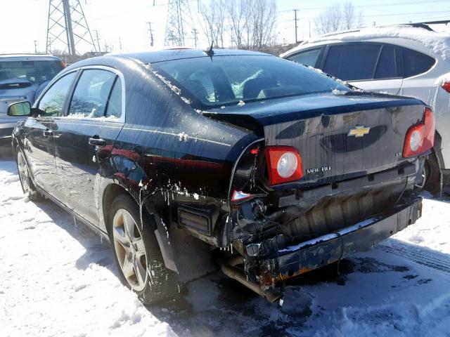 1G1ZG57B294208564 - 2009 CHEVROLET MALIBU LS BLACK photo 3
