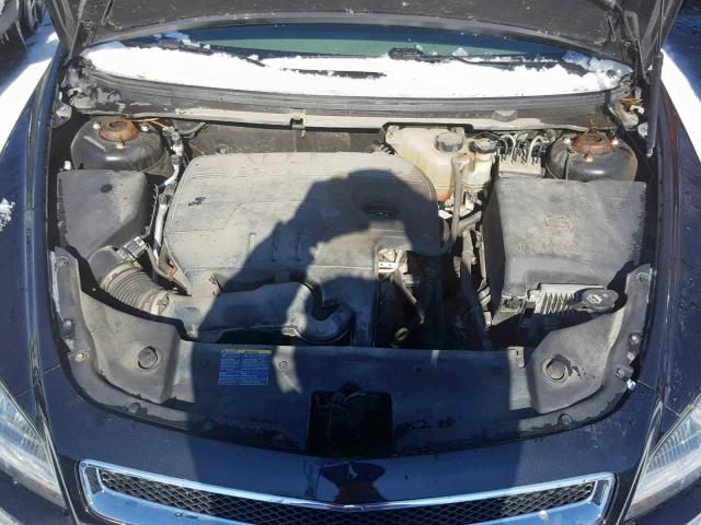 1G1ZG57B294208564 - 2009 CHEVROLET MALIBU LS BLACK photo 7