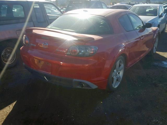 JM1FE173750158263 - 2005 MAZDA RX8 RED photo 4