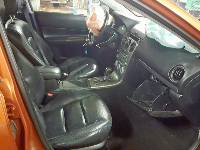 1YVFP84D245N94921 - 2004 MAZDA 6 S ORANGE photo 5