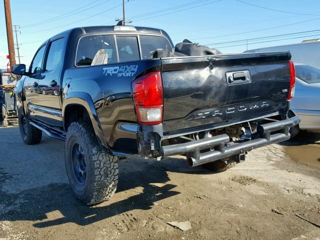 3TMCZ5AN6GM013627 - 2016 TOYOTA TACOMA DOU BLACK photo 3