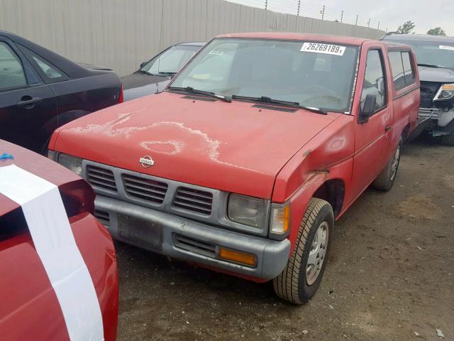 1N6SD11S8SC318580 - 1995 NISSAN TRUCK E/XE RED photo 2