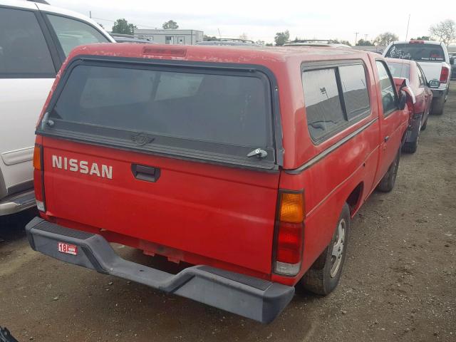 1N6SD11S8SC318580 - 1995 NISSAN TRUCK E/XE RED photo 4