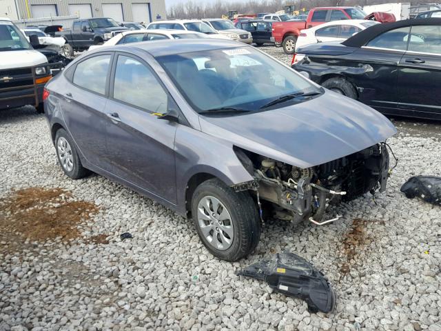 KMHCT4AE1GU014784 - 2016 HYUNDAI ACCENT SE GRAY photo 1