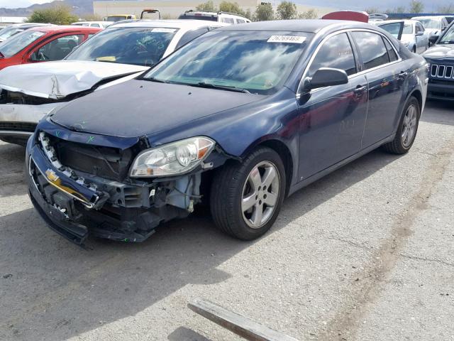 1G1ZA5E0XA4105514 - 2010 CHEVROLET MALIBU LS BLUE photo 2