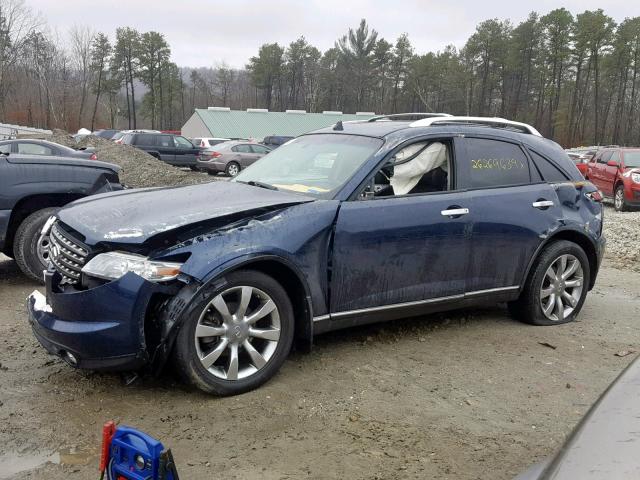 JNRAS08W85X201909 - 2005 INFINITI FX35 BLUE photo 9