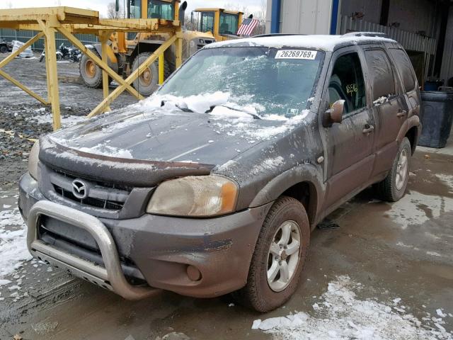 4F2CZ96105KM48533 - 2005 MAZDA TRIBUTE S GRAY photo 2