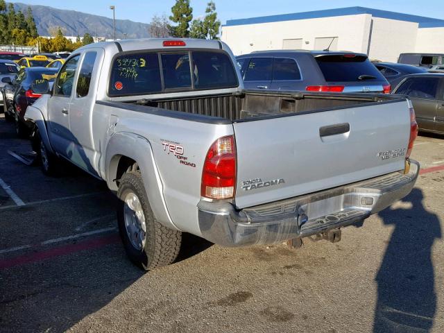 5TETU62N35Z115647 - 2005 TOYOTA TACOMA PRE SILVER photo 3