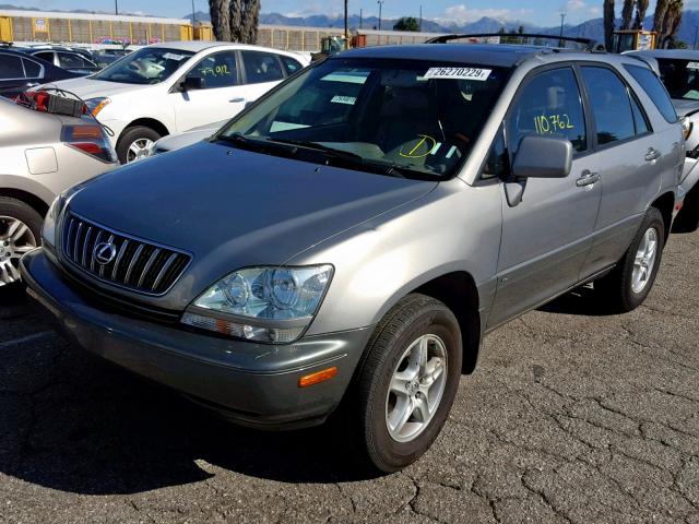 JTJHF10U720284608 - 2002 LEXUS RX 300 GRAY photo 2