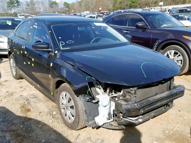 3VW2K7AJ1DM351163 - 2013 VOLKSWAGEN JETTA BASE BLACK photo 1