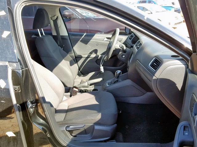 3VW2K7AJ1DM351163 - 2013 VOLKSWAGEN JETTA BASE BLACK photo 5