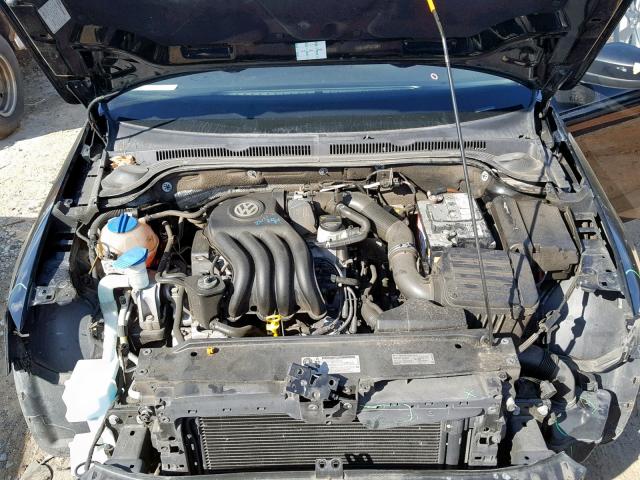 3VW2K7AJ1DM351163 - 2013 VOLKSWAGEN JETTA BASE BLACK photo 7
