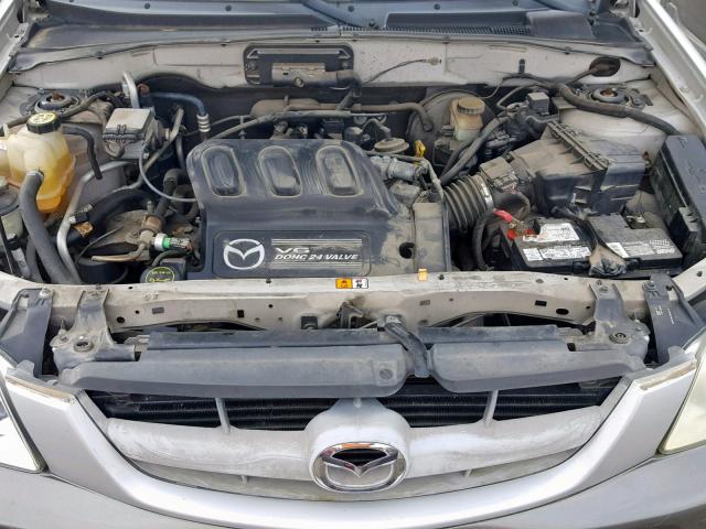 4F2CZ06104KM22346 - 2004 MAZDA TRIBUTE ES SILVER photo 7