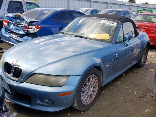 WBACN33481LM01582 - 2001 BMW Z3 2.5 BLUE photo 2