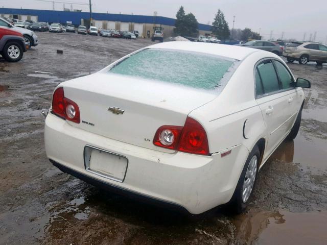 1G1ZG57B58F207315 - 2008 CHEVROLET MALIBU LS WHITE photo 4