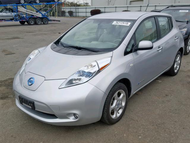 JN1AZ0CP3CT022521 - 2012 NISSAN LEAF SV SILVER photo 2