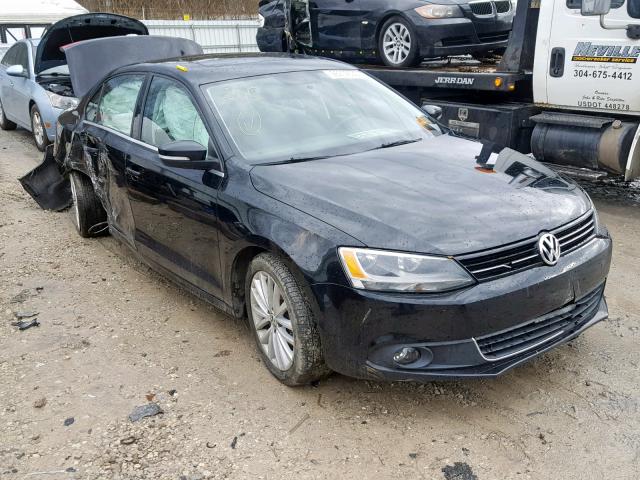 3VWLZ7AJ7BM339211 - 2011 VOLKSWAGEN JETTA SEL BLACK photo 1