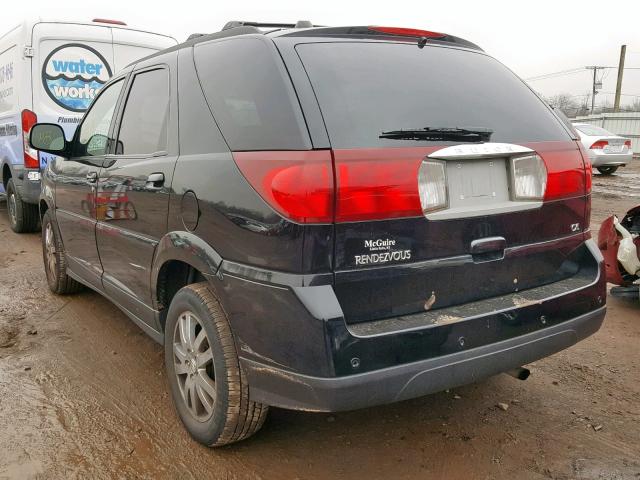 3G5DB037X6S559794 - 2006 BUICK RENDEZVOUS BLACK photo 3