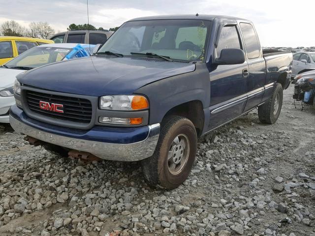 2GTEC19TX11189570 - 2001 GMC NEW SIERRA BLUE photo 2