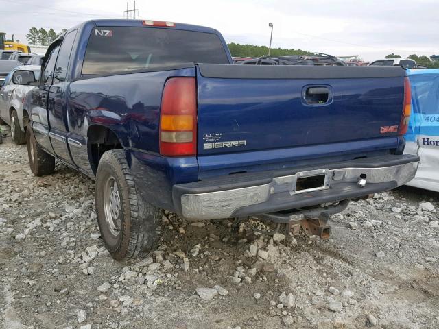 2GTEC19TX11189570 - 2001 GMC NEW SIERRA BLUE photo 3