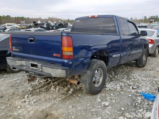 2GTEC19TX11189570 - 2001 GMC NEW SIERRA BLUE photo 4