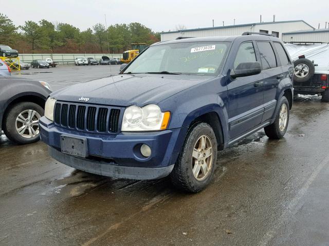 1J4HS48N96C187938 - 2006 JEEP GRAND CHER BLUE photo 2