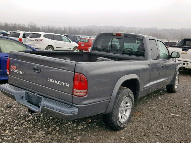 1D7HL32XX3S126581 - 2003 DODGE DAKOTA SPO GREEN photo 4