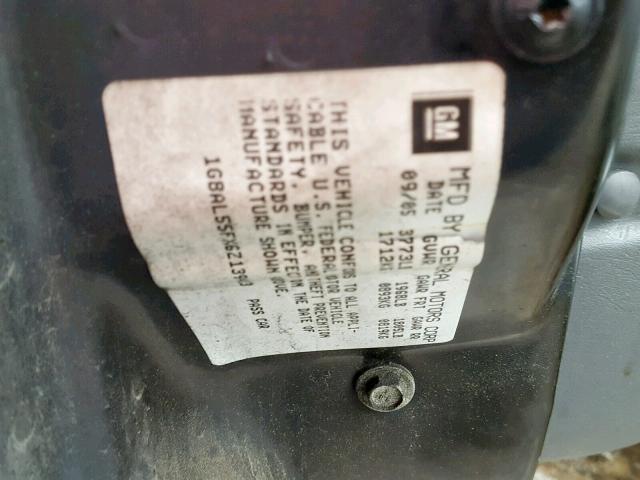 1G8AL55FX6Z139413 - 2006 SATURN ION LEVEL GRAY photo 10