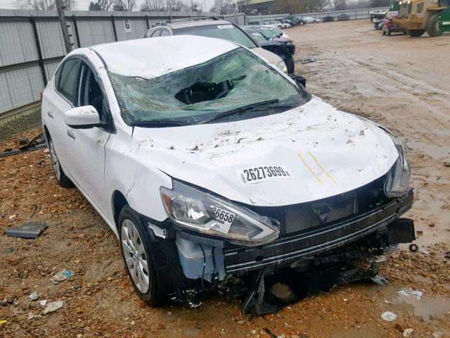 3N1AB7AP0JY287367 - 2018 NISSAN SENTRA S WHITE photo 1