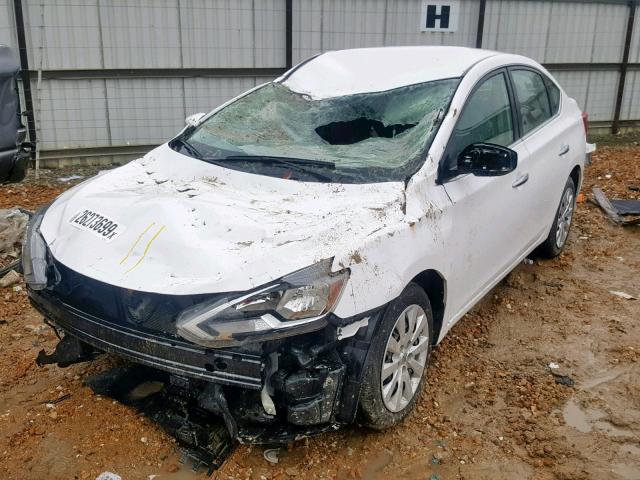 3N1AB7AP0JY287367 - 2018 NISSAN SENTRA S WHITE photo 2