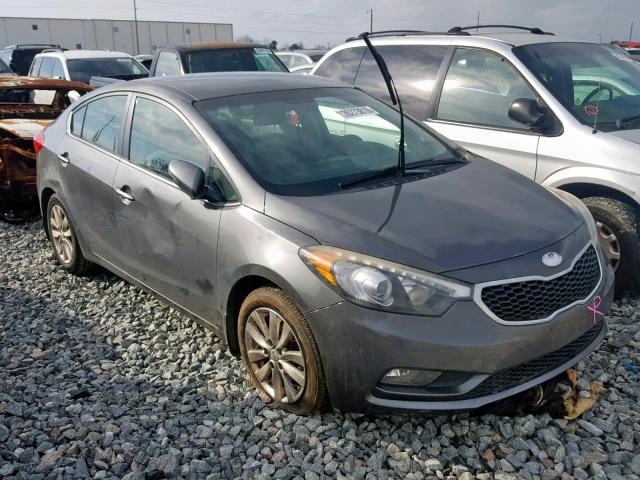 KNAFX4A84E5105407 - 2014 KIA FORTE EX SILVER photo 1