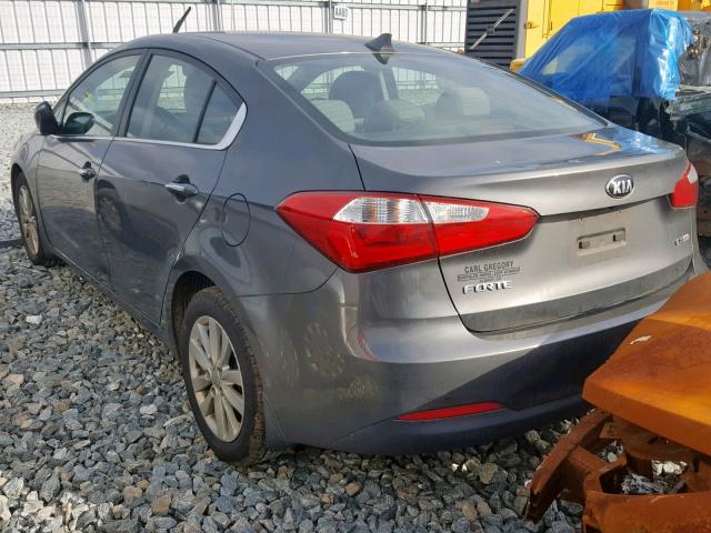 KNAFX4A84E5105407 - 2014 KIA FORTE EX SILVER photo 3