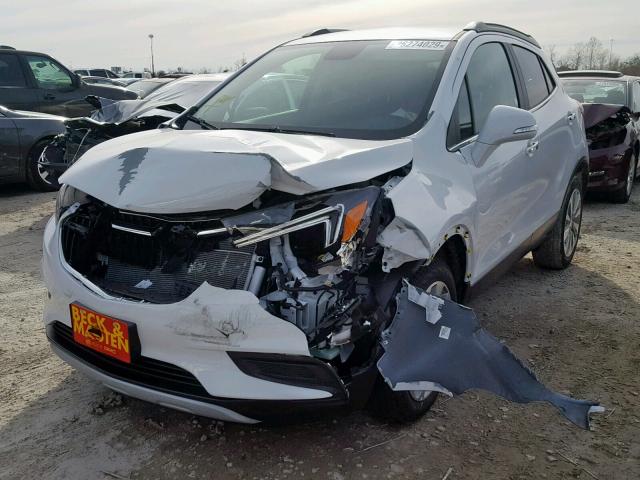 KL4CJASB6KB710472 - 2019 BUICK ENCORE PRE WHITE photo 2