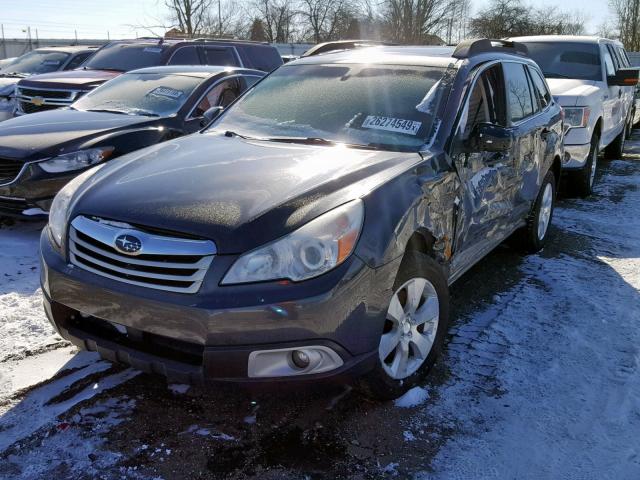 4S4BRDGC8C2238589 - 2012 SUBARU OUTBACK 3. GRAY photo 2