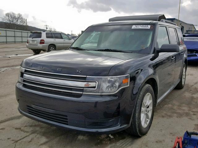 2FMGK5B85GBA19205 - 2016 FORD FLEX SE BLACK photo 2