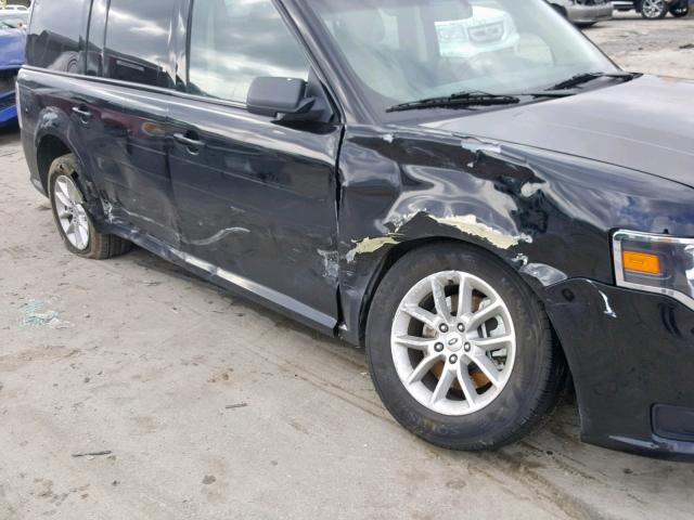 2FMGK5B85GBA19205 - 2016 FORD FLEX SE BLACK photo 9